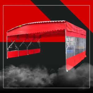 Тентовый-мобильный ангар на колёсах SL7