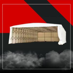 Тентовый-мобильный ангар на колёсах SL15