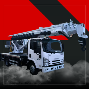 Бурильно-крановая машина ISUZU ELF KV100 грузоподъемностью 5 тонн
